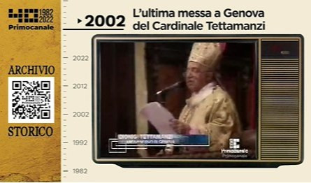 Dall'archivio storico di Primocanale, 2002: l'ultima messa di Tettamanzi
